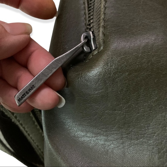 Matt & Nat Backpack Green Vegan Leather Backpack - Picture 12 of 16